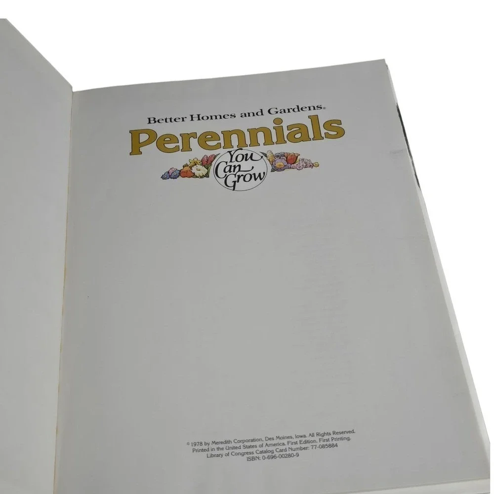 Better Homes and Gardens Perennials You Can Grow Gardening Book 1978 1st Edition